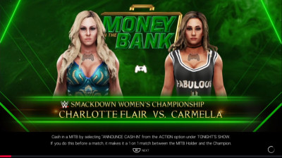 Carmella vs Charlotte Flair (WWE 2K19)