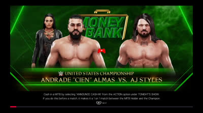 Andrade "Cien" Almas vs AJ Styles (WWE 2K19)