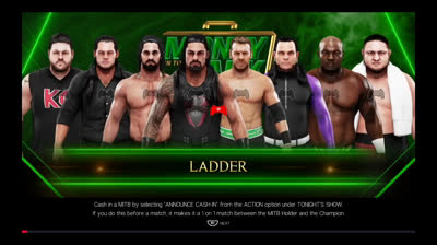 Kevin Owens vs "Constable" Baron Corbin vs Seth Rollins vs Roman Reigns vs Christian vs Jeff Hardy vs Shelton Benjamin vs Samoa Joe (WWE 2K19)