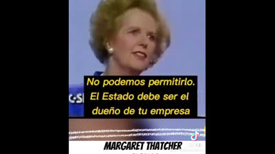Recordando a la "Dama de Hierro"  (Margaret Thatcher)   Para todo el rojerío progresísta comunista!